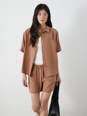 Lc Waikiki Yeni Sezon Modal Karışımlı Oversize Kadın Gömlek