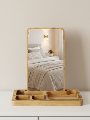 Sevgililer Günü Hediyesi | Ahşap Aynalı Takı Makyaj Kutusu