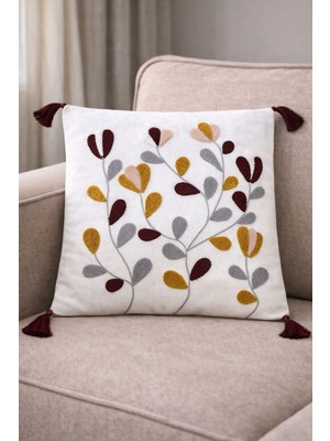 Onaltı Tekstil Punch Kırlent Kılıfı 2 Adet