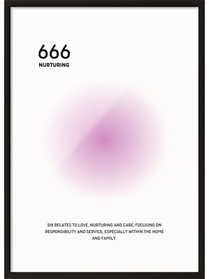 Zestia Siyah Çerçeveli Duvar Tablosu 666 Nurturing – Soft Pembe Tonlar Salon Dekoru
