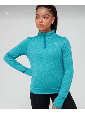 Nike Dri-Fit Swift Element Uv 1/4-Zip Running Long-E Ksleevadın Koşu Üst