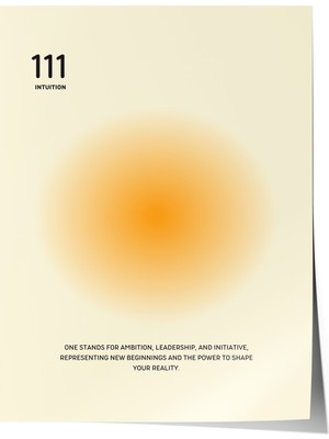 Zestia Poster 111 Intuition – Soft Bej Tonlar Salon Dekoru