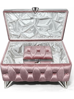 Hasır Model 2li Çeyiz Sandığı Pudra