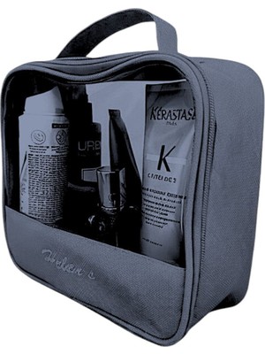 Helen's Home Şeffaf Panelli Makyaj Çantası Makyaj Malzemeleri Düzenleyici 22X20 cm