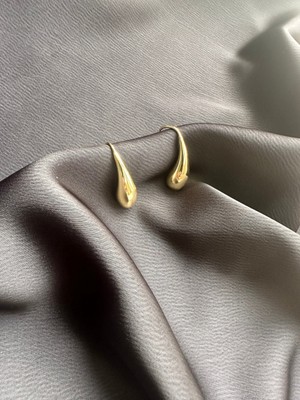 PremiumPort Şık ve Zarif Gold Çelik Küpe, Modern ve Kaliteli Takı Tasarımı