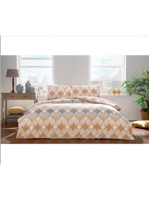 Taç Flanel Begona Sarı Çift Kişilik Nevresim Takımı