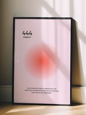 Zestia Siyah Çerçeveli Duvar Tablosu 444 Stability – Soft Pembe Tonlar Salon Dekoru