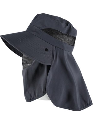 Reva Yüz ve Ense Korumalı Fileli Outdoor Şapka – Ayarlanabilir, Nefes Alabilir