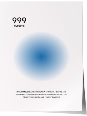 Zestia Poster 999 Closure – Soft Mavi Tonlar Salon Dekoru