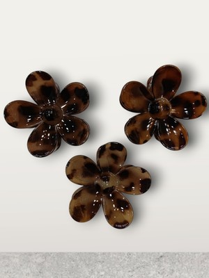 Elas Home Leopar Desenli Lotus Mandal Toka