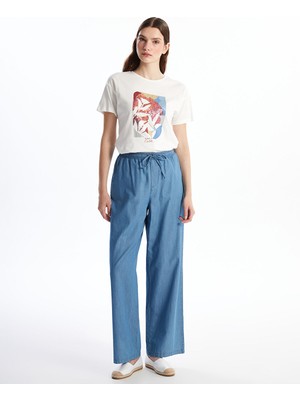 Lc Waikiki Yeni Sezon Beli Lastikli Wideleg Kadın Jean Pantolon