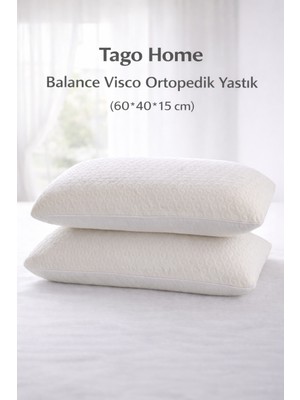 Tago Home Balance Visco Ortopedik Visco Yastık (60X40X15 Cm)
