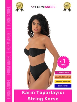 Form Angel #korse Iz Yapmaz Kaymayan Seamless Alt Karın Göbek Toparlayıcı String Külot Kadın Korse - 1 Adet