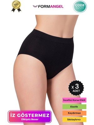 Form Angel #batokorse Seamless Karın Toparlayıcı Sıkılaştırıcı Kadın Dikişsiz Yüksek Bel Bato Korse - 3 Adet