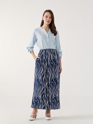 Lc Waikiki Yeni Sezon Beli Lastikli Desenli Kadın Etek