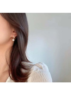 PremiumPort Inci Detaylı Burgulu Antialerjik Çelik Küpe, Şık ve Zarif Takı