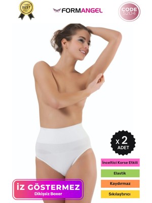 Form Angel #slipkorse Seamless Dikişsiz Karın Sıkılaştıran Şekillendirici Karın Toparlayıcı Slip Korse - 2 Adet