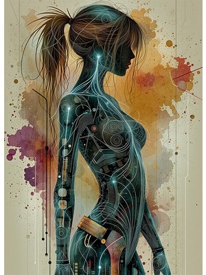 Bedeko Sürreal Kadın Vücudu Mdf Ahşap Tablo