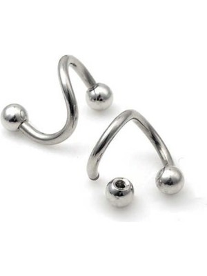 PremiumPort Şık ve Modern Burgu Kıkırdak, Dudak Piercing Aksesuarı