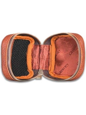 Hsc Bilişim Guard Taba Fermuarlı Deri Mini Aksesuar Çantası