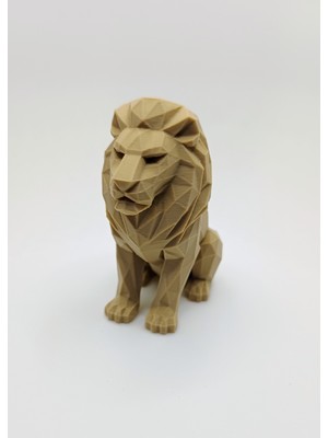 TSC Dekoratif Aslan Figürlü Ev Salon Ofis Masaüstü Çalışma Masası 13 cm