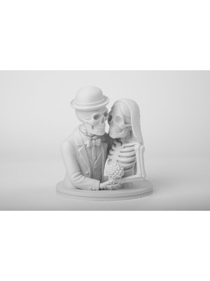TSC Gelin ve Damat Modern Hediyelik Dekoratif Obje Figür 14 cm