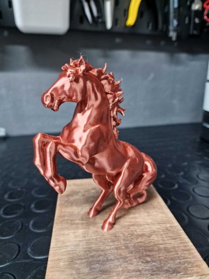 TSC Şaha Kalkmış At Özel Renk Hediyelik Dekoratif Obje Figür 15 cm