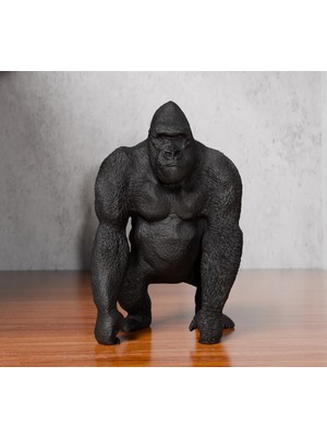 TSC Goril Heykeli Ev Aksesuarı Sevenlere Özel Tasarım Hediyelik Dekoratif Obje Figür 15 cm