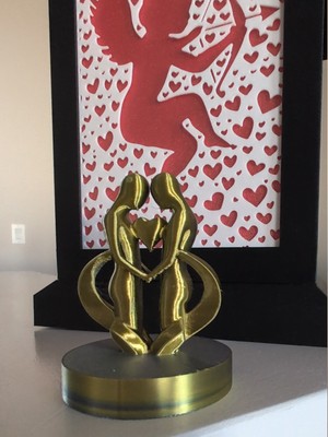 TSC Sevgiler Gününe Özel Tasarım Hediyelik Dekoratif Obje Figür 15 cm