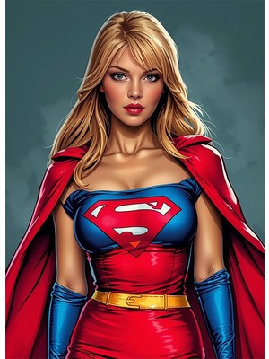 Bedeko Süper Kadın Mdf Ahşap Tablo