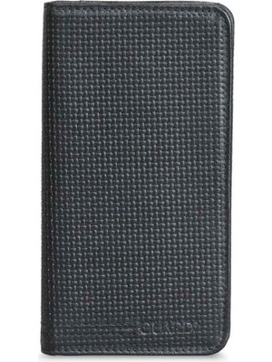 Hsc Bilişim Guard Telefon Girişli Siyah Lazer Baskı Deri Portföy Cüzdan