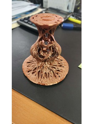 TSC 14 cm Bronz Renk Dekoratif Hediyelik Ev Salon Ofis Çalışma Masası Biblo