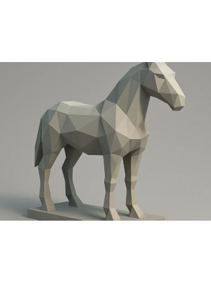 TSC At Heykeli Ev ve Ofis Için Şık Dekoratif Hediyelik Dekoratif Obje Figür 15 cm