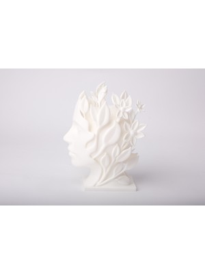 TSC Modern Botanik Heykeli  Özel Hediyelik Dekoratif Obje Figür 15 cm