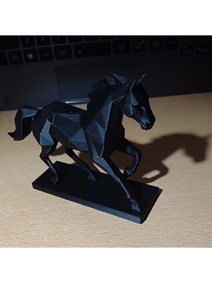 TSC At Heykeli Ofis ve Ev Dekorasyonu Için Modern Hediyelik Dekoratif Obje Figür 15 cm