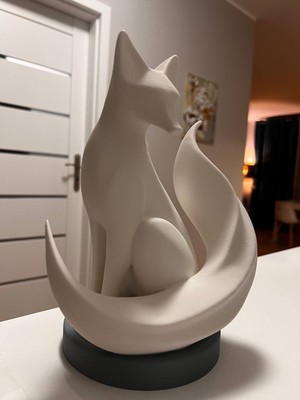 TSC Tilki Salon ve Ofis Ortamına Uygun Hediyelik Dekoratif Obje Figür 15 cm