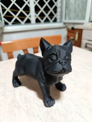 TSC Minik Fransız Bulldog Dekoratif Hediyelik Dekoratif Obje Figür 15 cm