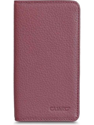Hsc Bilişim Guard Telefon Girişli Bordo Siyah Deri Portföy Cüzdan