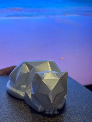 TSC Gri Kedi Yatak Odası Dekoru Için Modern Hediyelik Dekoratif Obje Figür 15 cm