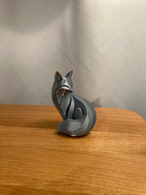 TSC Tilki Ofis Dekoruna Uyumlu Zarif Hediyelik Dekoratif Obje Figür 15 cm