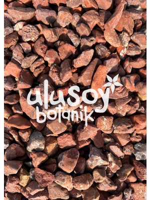 Ulusoy Botanik Redstone / Kırmızı Dolomit / Kırmızı Dekoratif Taş / Bahçe Dekor / Dolamit Taş Kırmızı 1-2 cm (10KG)