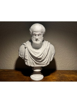 TSC Aristoteles Büstü Minimal Ev Ofis Hediyelik Dekoratif Obje Figür 15 cm