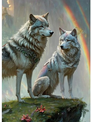 Bedeko Kurtlar Mdf Tablo