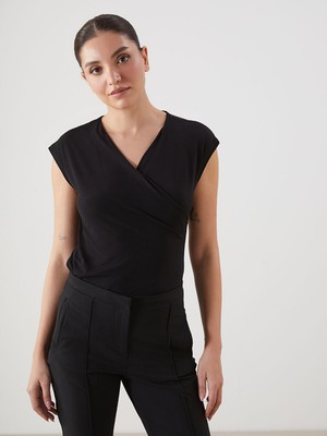 Lc Waikiki Yeni Sezon Kruvaze Yaka Kadın Bluz