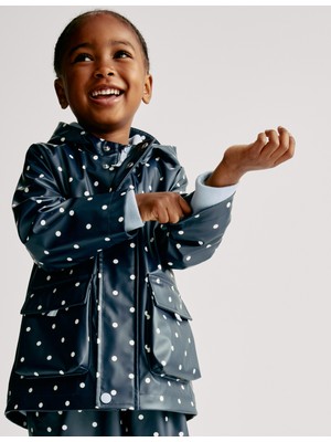 Marks & Spencer Puantiye Desenli Balıkçı Mont