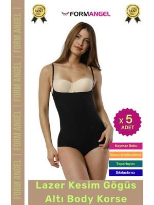 Form Angel #korse Iz Göstermeyen Lazer Kesim Toparlayıcı Şekillendirici Kaymaz Göğüs Altı Body Korse - 5 Adet