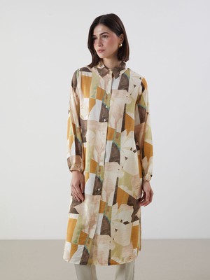 Lc Waikiki Yeni Sezon Desenli Kadın Gömlek Tunik