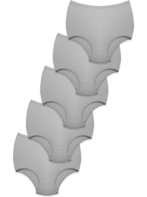 Konforx Kadın Külot Yüksek Bel 5'li Paket - Günlük Kullanım, Pamuklu, Iç Giyim Farklı Renk Seçeneği