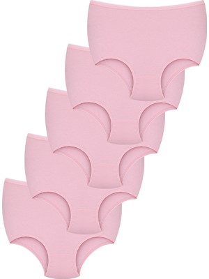 Konforx Kadın Külot Yüksek Bel 5'li Paket - Günlük Kullanım, Pamuklu, Iç Giyim Farklı Renk Seçeneği