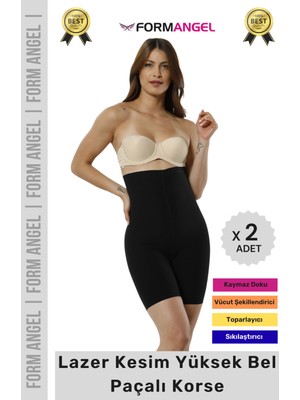 Form Angel #korse Iz Göstermeyen Kaymaz Lazer Kesim Toparlayıcı Rahat Yüksek Bel Hayalet Slip Korse - 2 Adet